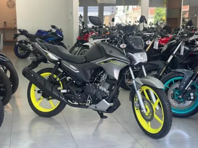 Yamaha Ybr Factor 150 DX Prata - Preta - 2025 0Km - Mepal Motos