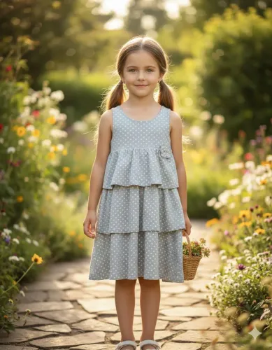 Vestido infantil Tam 8 da fuzarka Renner em malha de algodão 