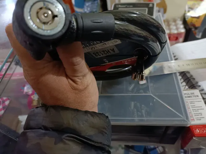 R$39.99 cadeado moto trava moto corrente segurança anti furto moto novo cabo de aço 