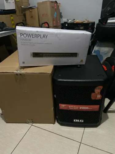 Vendo Par de Sub BLG ativo de 12? 2000w BLG Subwoofer Ativo Bw14-12wa1 134db Spl