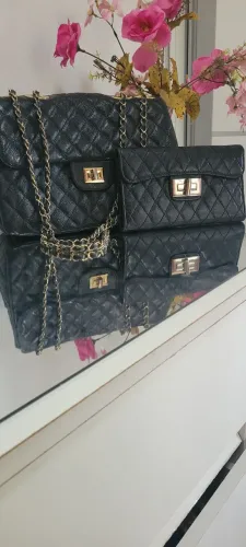 Bolsa e carteira de couro legitimo