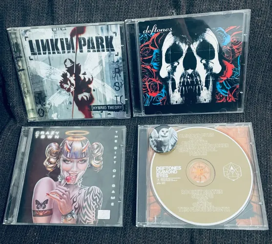 Lote 4 CDs Nu Metal / Alt-Metal - Linkin Park, Deftones (2) e Crazy Town?