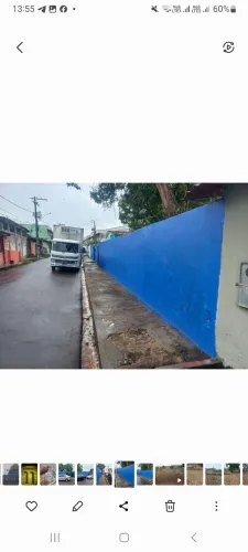 Terreno todo murado com 30 metros de frente por 26 metros de largura.