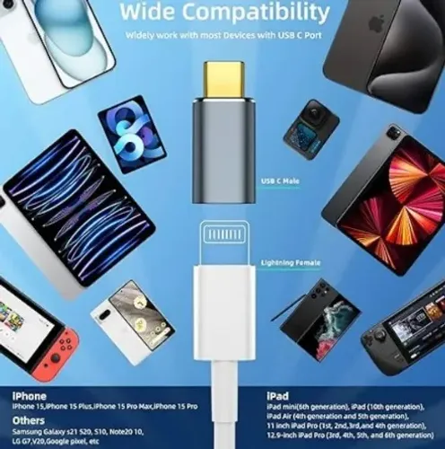 Adaptador Tipo C x Lightining aGold CBA-25