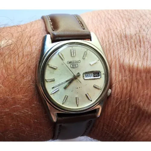 A29= PEQ, DEFEITO ANTIGO RELOGIO SEIKO 6119 VER DETALHES EM DESCRIÇAO