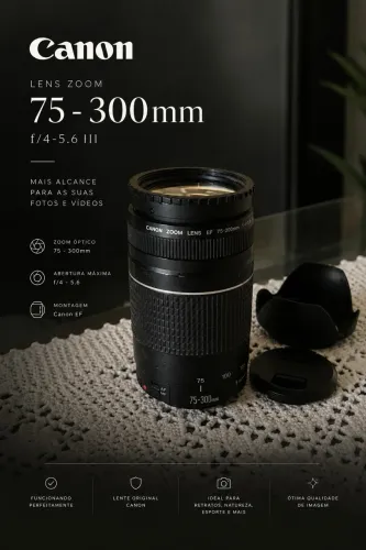 Canon EF 75-300mm ? Lente Zoom | AF/MF