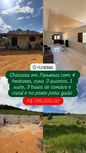 Vendo Chácara em Flexeiras com casa sede 4 hectares 