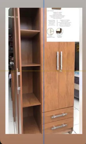 Guarda-roupa solteiro novo na caixa faz entrega grátis