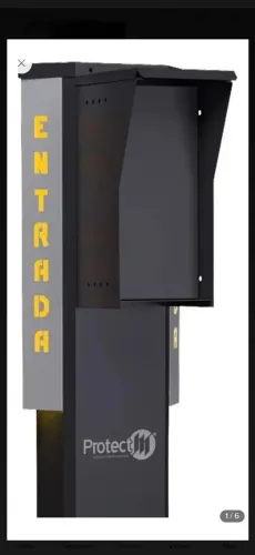 Totem Controle De Acessos Para Portarias - Frente 30cm