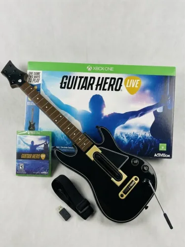 Guitar Hero Live Xbox One Completo - Caixa, Guitarra, Dongle USB e Jogo