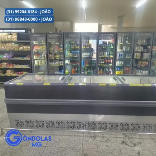 Ilha de Congelados 2m e 3m - Mercado / Supermercado / Pronta Entrega