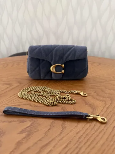 Coach Tabby em suede azul