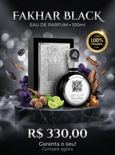 Perfume Lattafa Fakhar Black 100ml lacrado masculino