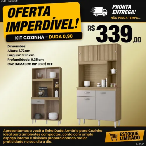 Kit cozinha Duda - ENTREGA IMEDIATA 