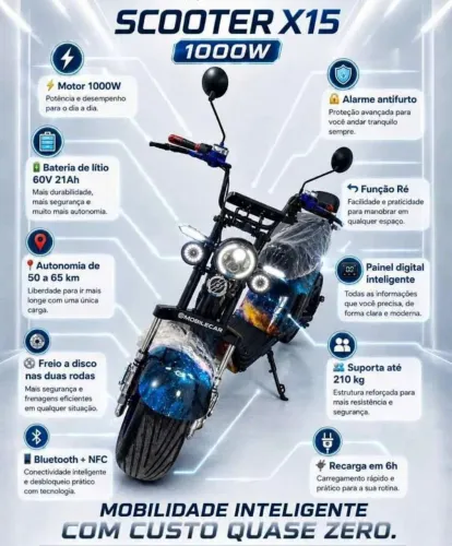 Scooter elétrica X15 Pro