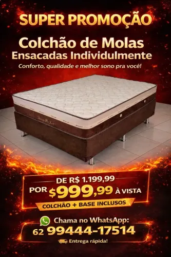 Colchão casal molas ensacadas individualmente