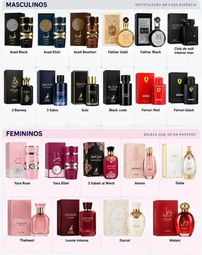 PERFUMES IMPORTADOS E ÁRABES