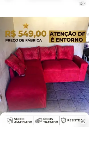 Sofá de Canto 5 Lugares