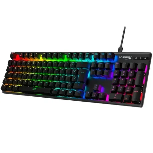 Teclado Mecânico Gamer HyperX Alloy Origins, RGB, Switch HyperX Red, ABNT2, Preto