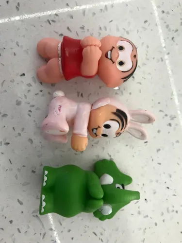 Kit bonecos agarradinhos antigos Turma da Mônica 
