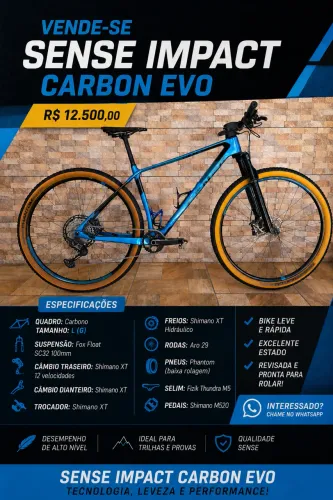 Bicicleta Sense Impact Carbon Evo