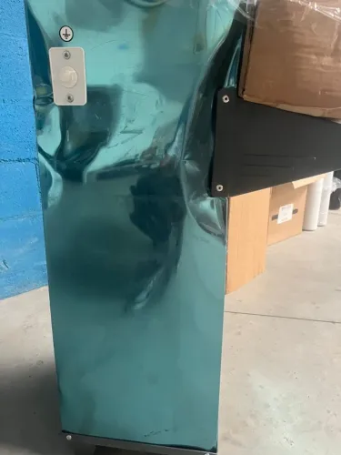 Bebedouro Resfriador de Água Industrial 25 Litros Coluna Frisbel c/ Duas Torneiras Inox