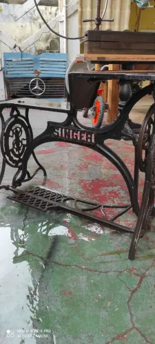 Pé de Máquina de costura profissional, sapateiro, relíquia: