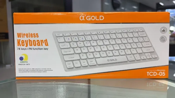 TECLADO BLUETOOTH A'GOLD TCD-05 - BRANCO