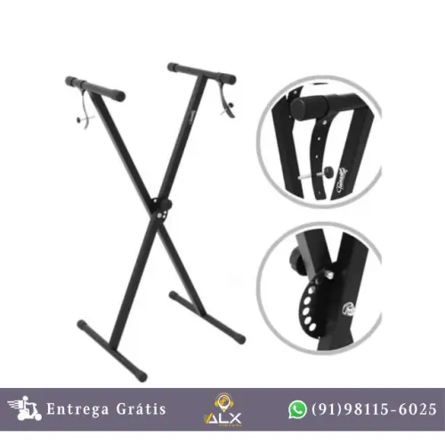 Suporte para Teclado Estante Dobrável e Ajustável *ENTREGA GRÁTIS*