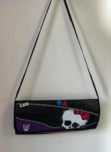 Bolsa monster high preta baguete