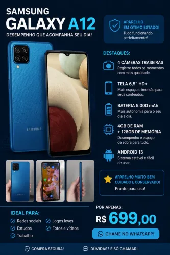 Celular Samsung A12
