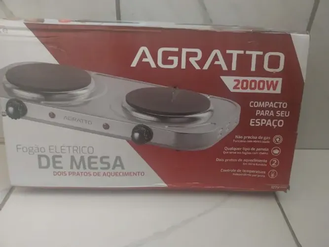 Fogao Eletrico 2 bocas Novo (nao usa gas) - Metro Catete ou Uber