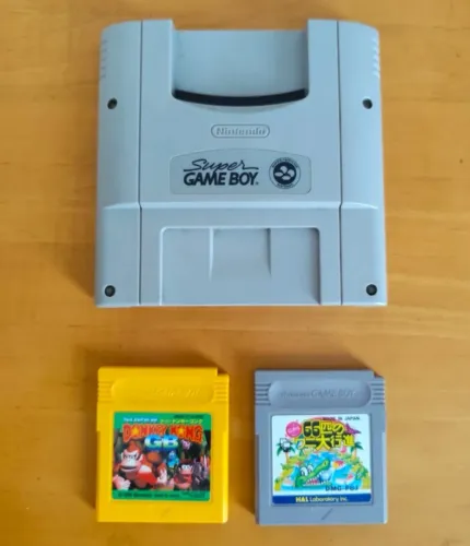 Combo Super Gameboy + 2 Jogos Originais Jp