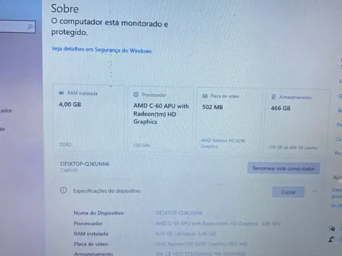 Notebook Sim+ antigo - funcionando - para reaproveitamento de peças