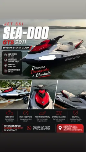 SEA-DOO GTS 2011 | 220 HORAS | PRONTO PARA O LAGO