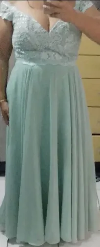 Vestido verde menta
