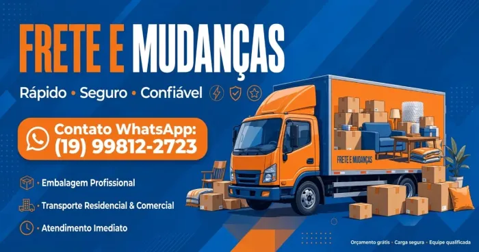 Frete e mudança Campinas e Região
