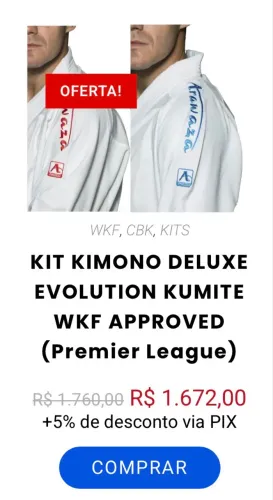 KIT KIMONO DELUXE EVOLUTION KUMITE WKF APPROVED (Premier League)