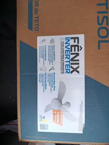 Ventilador de teto inverter com controle remoto