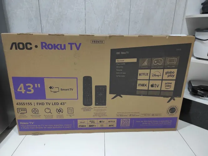 Smart TV AOC Roku 43" Full HD LED 43S5155 - Nova Lacrada