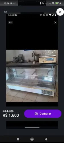 Refrigerador de 6 portas e freezer balcão