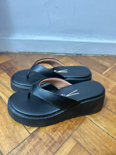 Tamanco de Dedo Vizzano Plataforma Preto (Novinho)