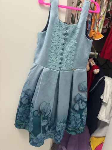 Vestido azul de princesa