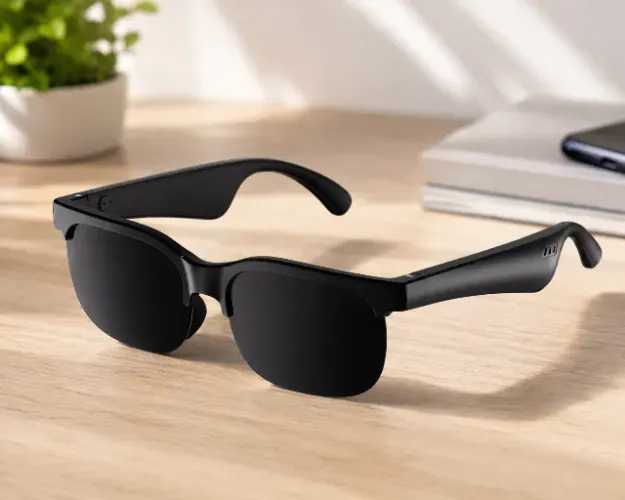 Óculos Inteligentes Bluetooth 5.4 com Som Estéreo Sem Fio e Microfone