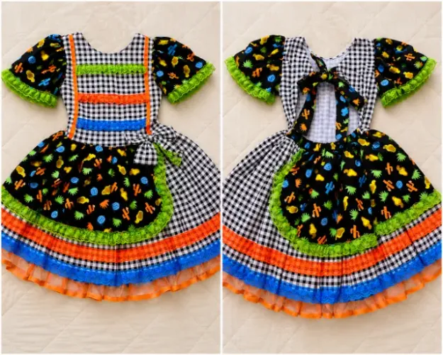 Vestido Festa Junina Menina Tam. 14/16