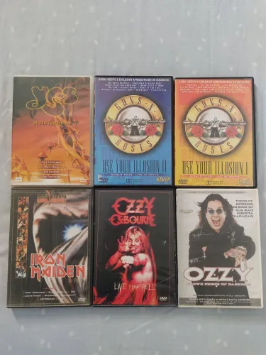 Lote dvd de rock