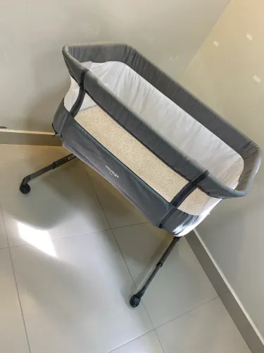 Berço Portátil Co-bed Link Cinza Mescla - Voyage