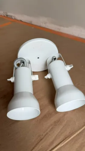 Spot duplo branco iluminação / lâmpada