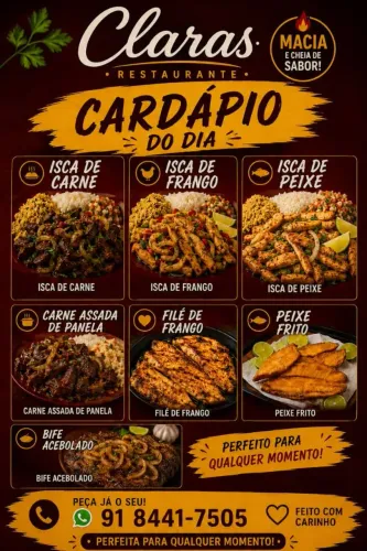 (BENEVIDES CENTRO )comida caseira Atendemos delivery 