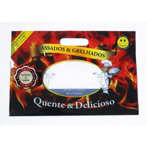 86 und Saco embalagem térmica para frango assados ( Assados em geral)